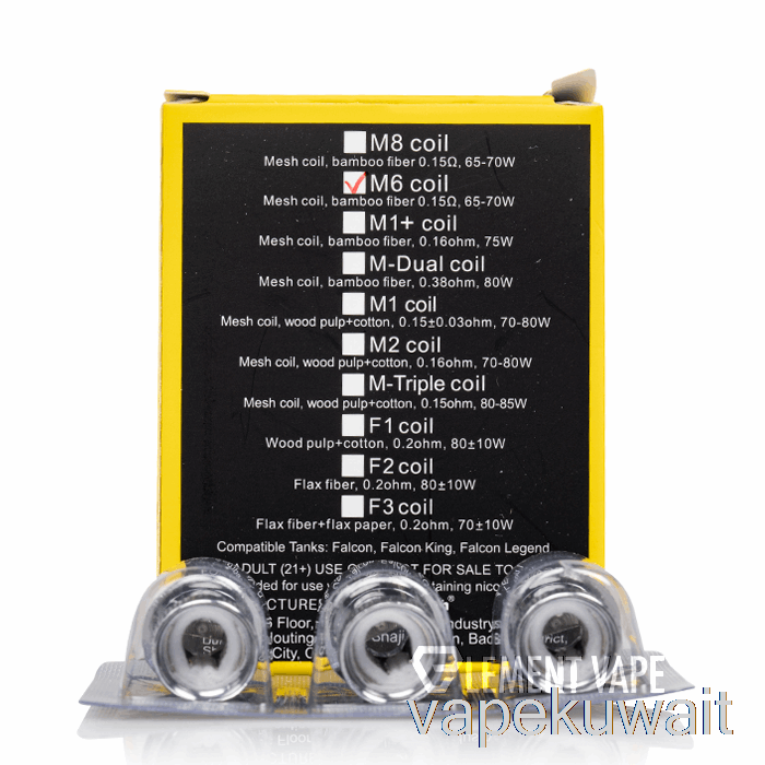 هورايزون فالكون لفائف بديلة 0.15ohm M6 شبكة لفائف نظام Vape Pod